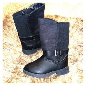 Toddler black boots